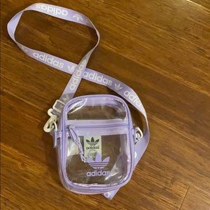 Adidas clear messenger bag new without tags